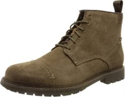 Clarks menn clarks herre bowzer cap ankelstøvlett oliven semsket skinn 8N86P2578 oliven semsket skinn