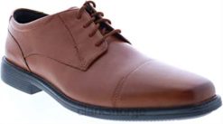 Clarks menn clarks herre wenham cap wide tan skinn størrelse 8N86P48