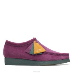 Clarks menn clarks lilla/grønn wallabee lilla/grønn 8N86P6633 lilla/grønn