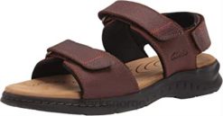 Clarks menn clarks menns hapsford creek sandal brunt tumlet skinn 8N86P2082