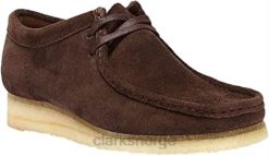 Clarks menn clarks mørkebrune lave joggesko for menn 26 154744 wallabee str 8N86P1209 mørkebrun