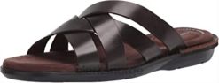 Clarks menn clarks mørkebrunt skinn herre ellison weave sandal 8N86P2921 mørkebrunt skinn