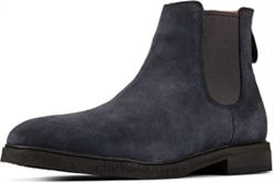 Clarks menn clarks navy herre clarkdale gobi chelsea støvel 8N86P2361 marinen