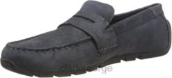Clarks menn Clarks navy nubuck herre oswick bar mokkasin 8N86P289 marineblå nubuck