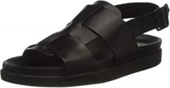 Clarks menn clarks svart sandal for menn 8N86P833 Svart lær