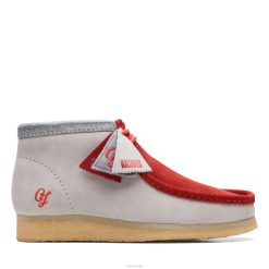 Clarks menn clarks wallabee bt ny rød/grå 8N86P3594 rød/grå