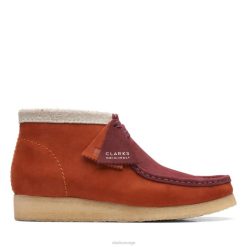 Clarks menn clarks wallabee støvel drk orange combi drk orange combi 8N86P6634 drk oransje kombi