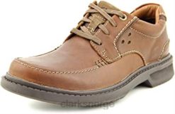 Clarks menn clarks wavecenter ave herre brun moc skinn oxfords sko 8N86P737