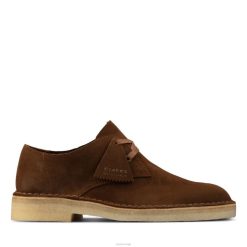 Clarks menn desert khan cola semsket clarks 8N86P3678 cola semsket skinn
