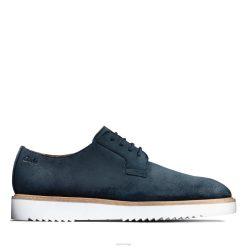 Clarks menn ernest walk clarks marineblå semsket skinn 8N86P3735 marineblå semsket skinn