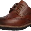 Clarks menn herre batcombe wing brogues clarks brun 8N86P2655 brun