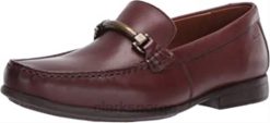 Clarks menn herre claude stride loafer clarks mahoga ny skinn 8N86P1069 mahogni skinn