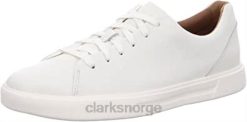 Clarks menn herre un costa blonder sneaker clarks hvitt skinn 8N86P13 hvitt skinn