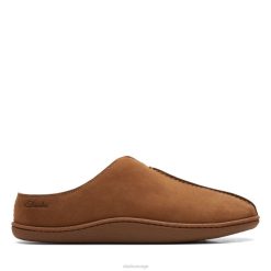 Clarks menn home mule tan semsket skinn clarks tan semsket skinn 8N86P5599 brunt semsket skinn