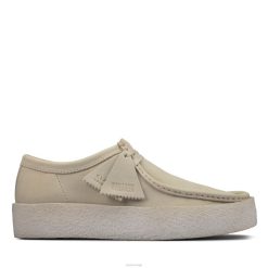 Clarks menn hvit nubuck clarks wallabee kopp 8N86P3547 hvit nubuck