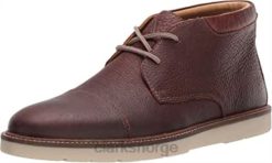 Clarks menn klassiske toppstøvler for menn clarks brunt tumlet skinn 8N86P2455 brunt tumlet skinn