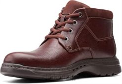 Clarks menn mahoga ny tumlet leather menn un brawley up boot clarks 8N86P1116 mahogni tumlet skinn