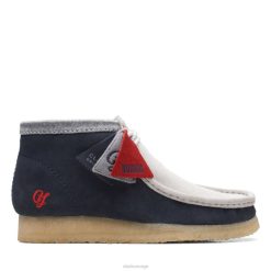 Clarks menn marine/grå clarks wallabee støvel vcy marine/grå 8N86P6816 marine/grå