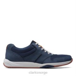 Clarks menn marine nubuck clarks langton race 8N86P4424 marineblå nubuck
