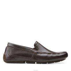 Clarks menn markman plain clarks mørkebrunt skinn 8N86P3727 mørkebrunt skinn