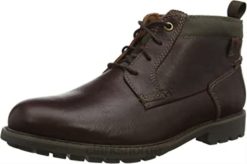Clarks menn menns bowzer peak ankelstøvel mahoga ny skinn clarks 8N86P1846 mahogni skinn