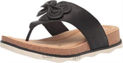 Clarks menn menns brynn stil flat sandal clarks svart skinn 8N86P2727 Svart lær