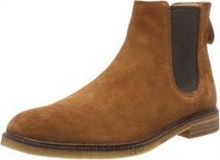 Clarks menn menns clarkdale gobi chelsea boots brun mørk tan semsket skinn clarks 8N86P2310 brun mørk tan semsket skinn