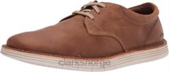 Clarks menn menns forge vibe oxford clarks tan skinn 8N86P1839 brunt skinn