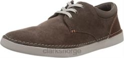 Clarks menn menns gereld blonder sneaker taupe semsket skinn clarks 8N86P2150 taupe semsket skinn
