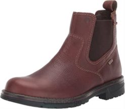 Clarks menn menns morris up vanntett chelsea boot brunt tumlet skinn clarks 8N86P1182 brunt tumlet skinn