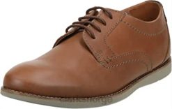 Clarks menn menns raharto pla derbys clarks mørkt brunt skinn 8N86P357 mørkt brunt skinn