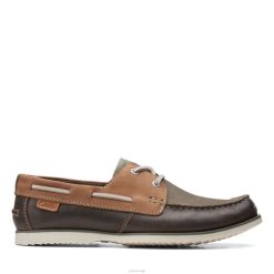Clarks menn mørk brun noonan blonder clarks 8N86P3748 mørk brunfarge