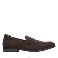 Clarks menn mørk brun semsket bradish letthet clarks 8N86P3516 mørk brun semsket skinn
