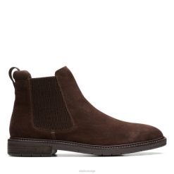Clarks menn mørk brun semsket skinn clarkdale hall mørkebrun semsket skinn clarks 8N86P5708 mørk brun semsket skinn