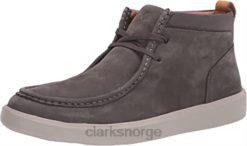 Clarks menn mørkegrå nubuck clarks cambro mid chukka støvel for menn 8N86P2896 mørkegrå nubuck