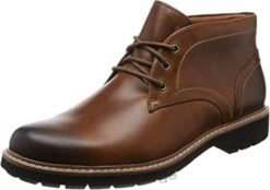 Clarks menn mørkt brunt skinn clarks batcombe lo boot for herre 8N86P1360 mørkt brunt skinn