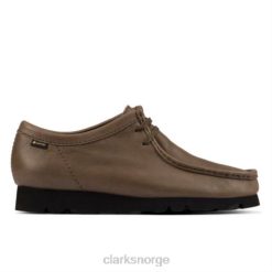 Clarks menn oliven skinn clarks wallabee gtx 8N86P4408 oliven skinn