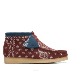 Clarks menn rød clarks wallabee støvel 8N86P3616 rød