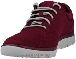 Clarks menn rød tunsil ace sneaker clarks for menn 8N86P12 rød