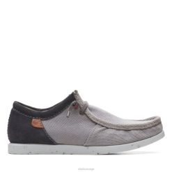Clarks menn shacre lite moc grå kombinasjon clarks grå kombinasjon 8N86P6565 grå kombinasjon