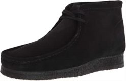 Clarks menn sort semsket herre wallabee støvel chukka clarks 8N86P1796 svart semsket skinn