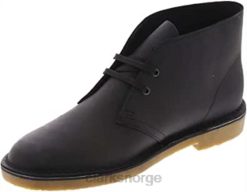 Clarks menn svart skinn clarks herre bushacre 3 chukka støvel 8N86P16 Svart lær