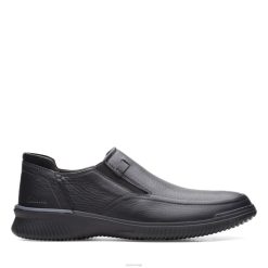 Clarks menn svart skinn donaway step clarks 8N86P3532 Svart lær
