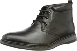 Clarks menn svart skinn herre chantrydesert svart chukka boot clarks 8N86P2364 Svart lær