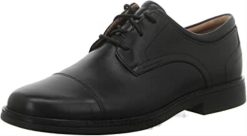 Clarks menn un aldric cap herre traditonal wide fit brogues black clarks 8N86P222 svart