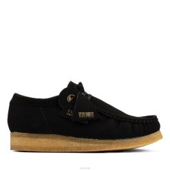 Clarks menn wallabee clarks svart vegansk 8N86P3621 svart vegansk