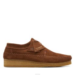 Clarks menn weaver clarks cola semsket skinn 8N86P3573 cola semsket skinn