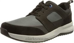 Clarks menn Wellman-sneaker med blonder for menn clarks schwarz 8N86P1239 schwarz
