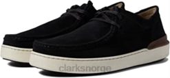 Clarks unisex black court lite wally clarks 8N86P588 svart
