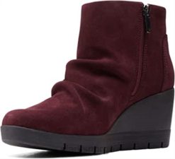 Clarks unisex burgunder semsket skinn clarks madera måte 8N86P2096 burgunder semsket skinn